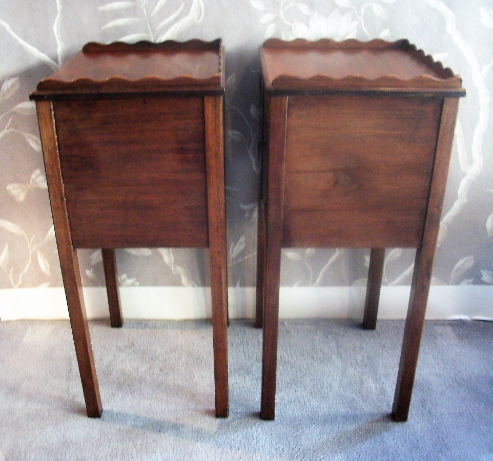 Pair of Georgian Style Bedside Cupboards